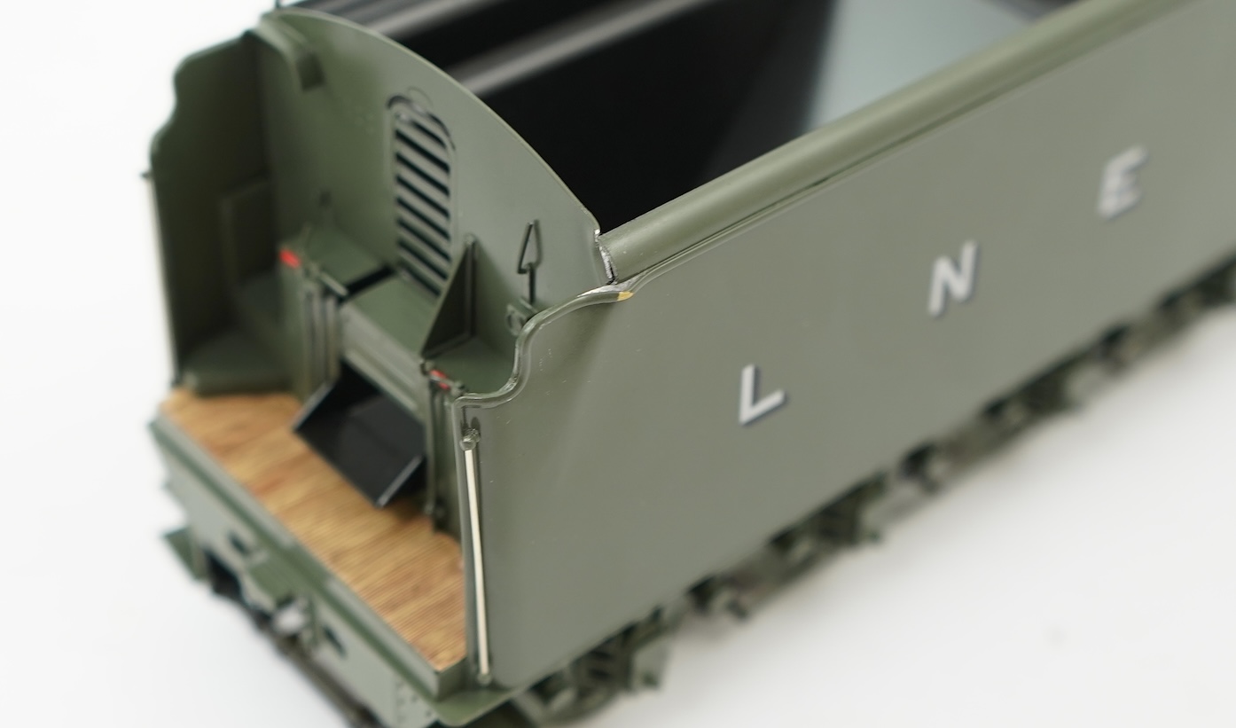 An 0 Gauge L.H. Loveless & Co. by F M Models, model of LNER Class W1 ‘Hush Hush’ 10000, 4-6-4 streamlined tender locomotive, powered for two rail operation, with original box.